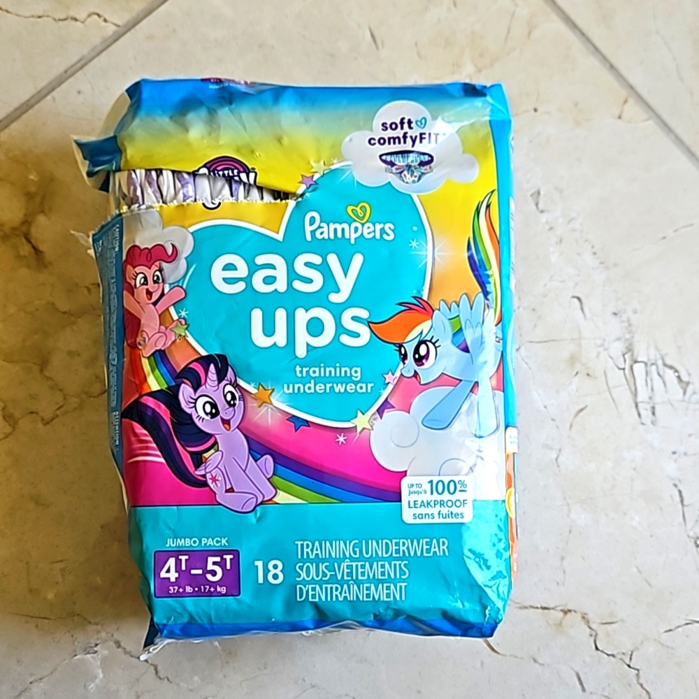Pampers Easy Ups Girls' My Little Pony Training Underwear Pull Ups Diapers